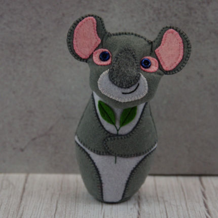 žaislai | minkšti | Simpatiška koala siūta iš sintetinio vel