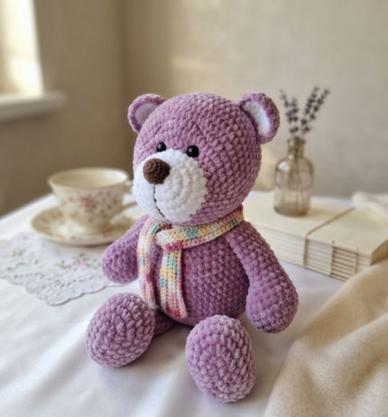 Rankų darbo nertas pliušinis meškinas dydis 40 cm žaislai | minkšti | Rankų darbo nertas pliušinis meškinas dy