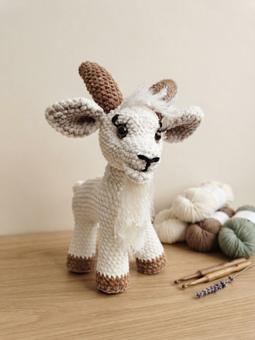 žaislai | minkšti | ožiukas kajus 🐐 - 28 cm ilgio  