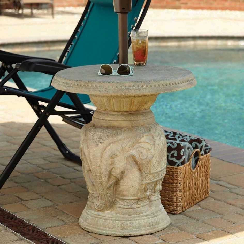 Featured Image of Patio Umbrella Stand Side Tables