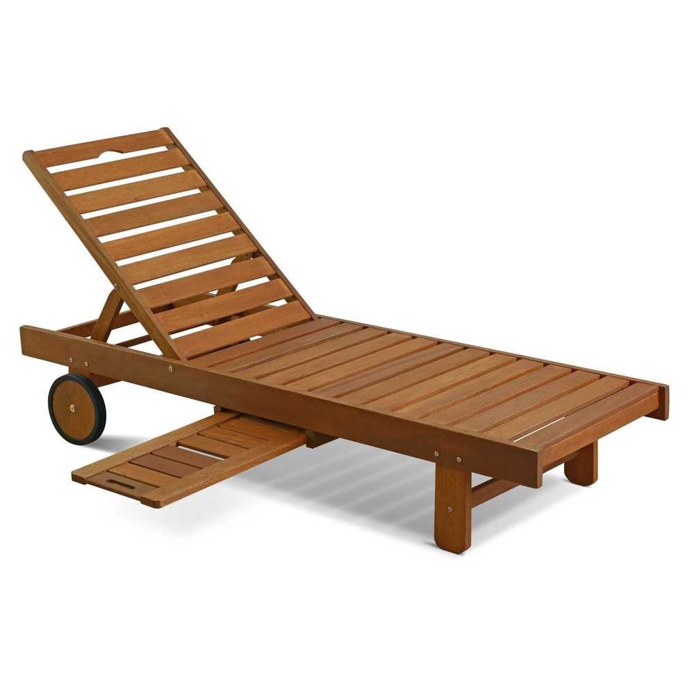 Featured Image of Havenside Home Ormond Outdoor Hardwood Sun Loungers With Tray