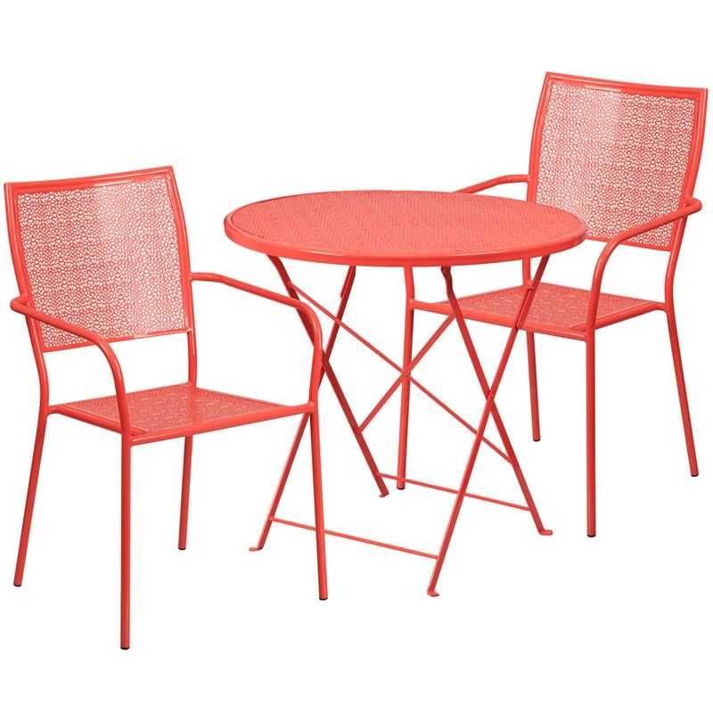 Featured Image of Red Metal Outdoor Table And Chairs Sets