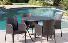 5-piece Outdoor Bench Dining Sets