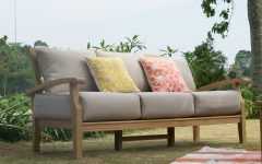 Summerton Teak Patio Sofas with Cushions