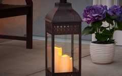 Outdoor Lanterns with Flameless Candles