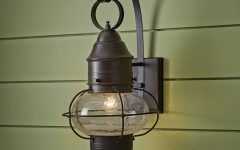 Anner 18'' H Seeded Glass Outdoor Wall Lanterns