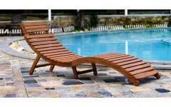 Curved Folding Chaise Loungers