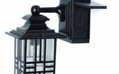 Outdoor Wall Lights with Electrical Outlet