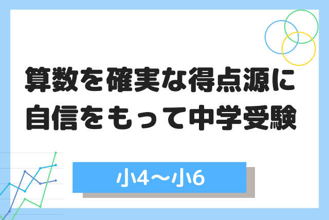 【中学受験】算数を確実な得点源にして、自信を持って入試本番に臨もう！