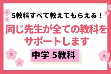 「全科目最後まで同じ先生」専業の先生が教える中学生総合コース