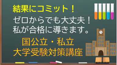 【空き枠残り１】難関大に多数合格させている現役教師による化学