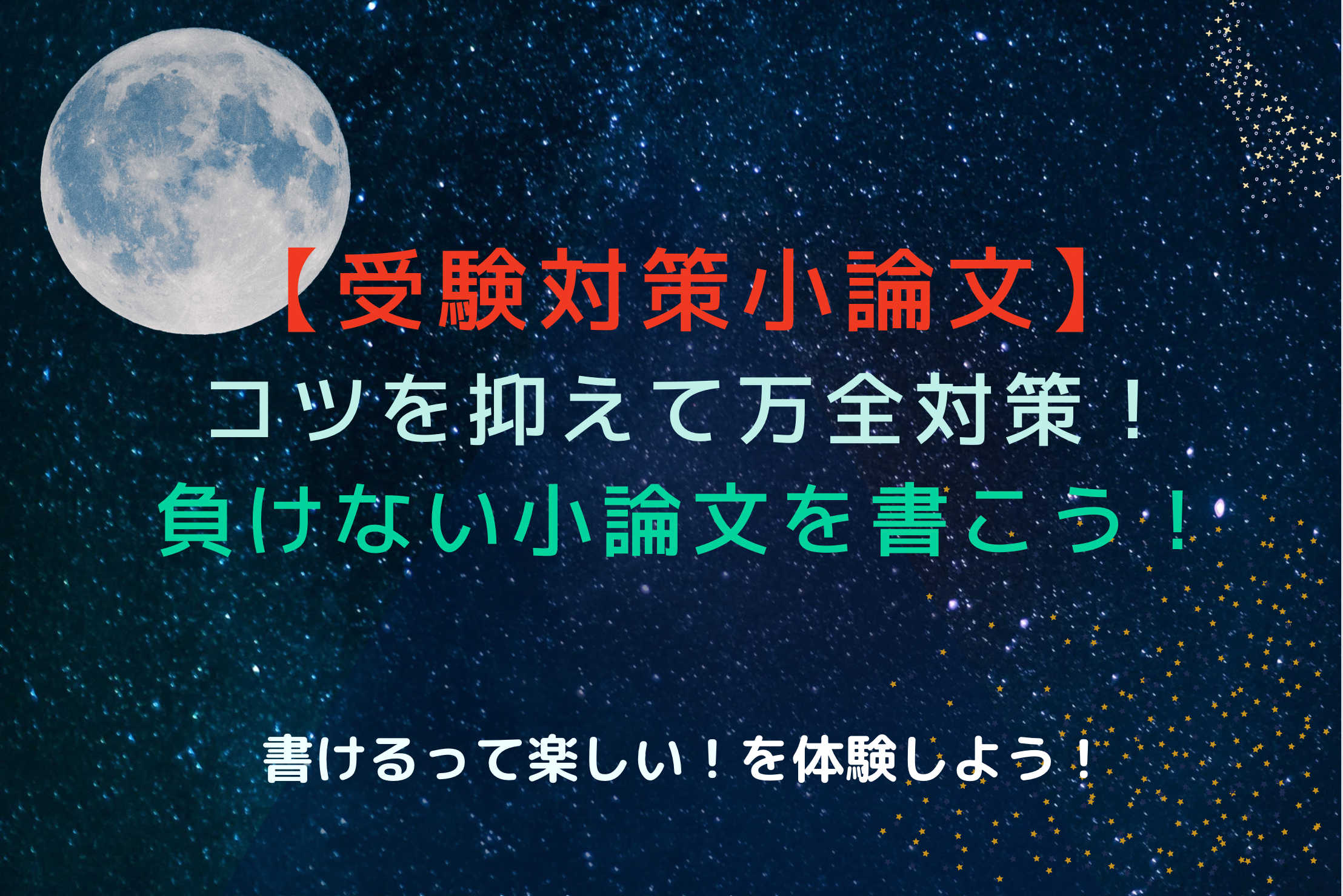 【受験対策小論文】２画面でわかりやすくコツを抑えて万全対策！
