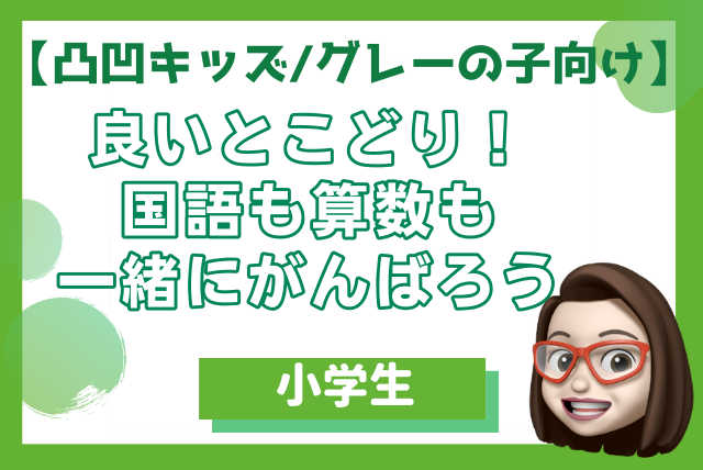 【発達障害/グレーの子向け】良いとこ取り！国語＆算数授業