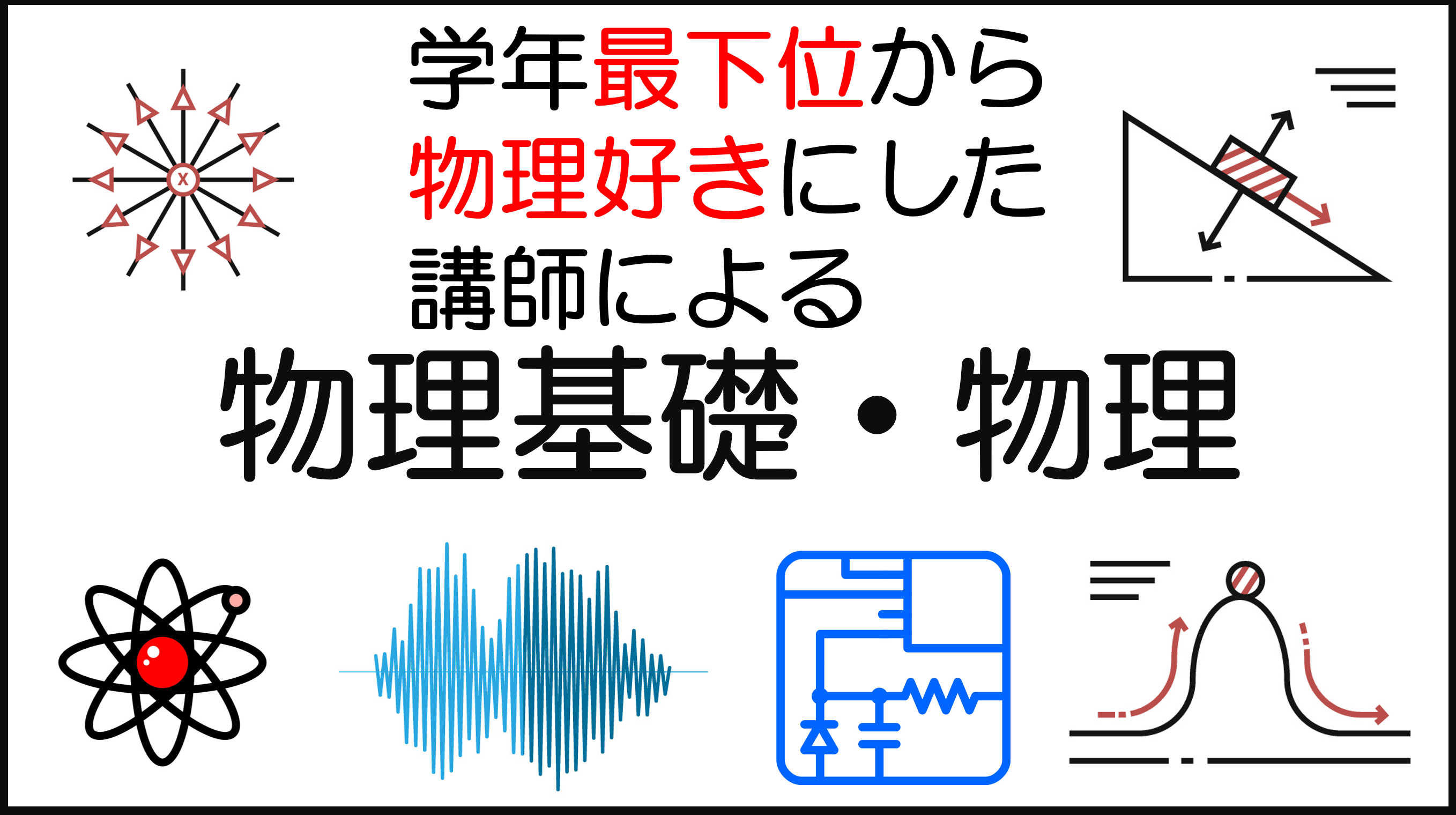 学年最下位を物理好きにした講師による物理・物理基礎