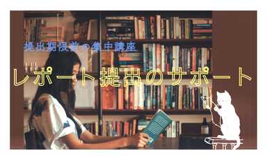 レポート提出のお手伝い【全3回】