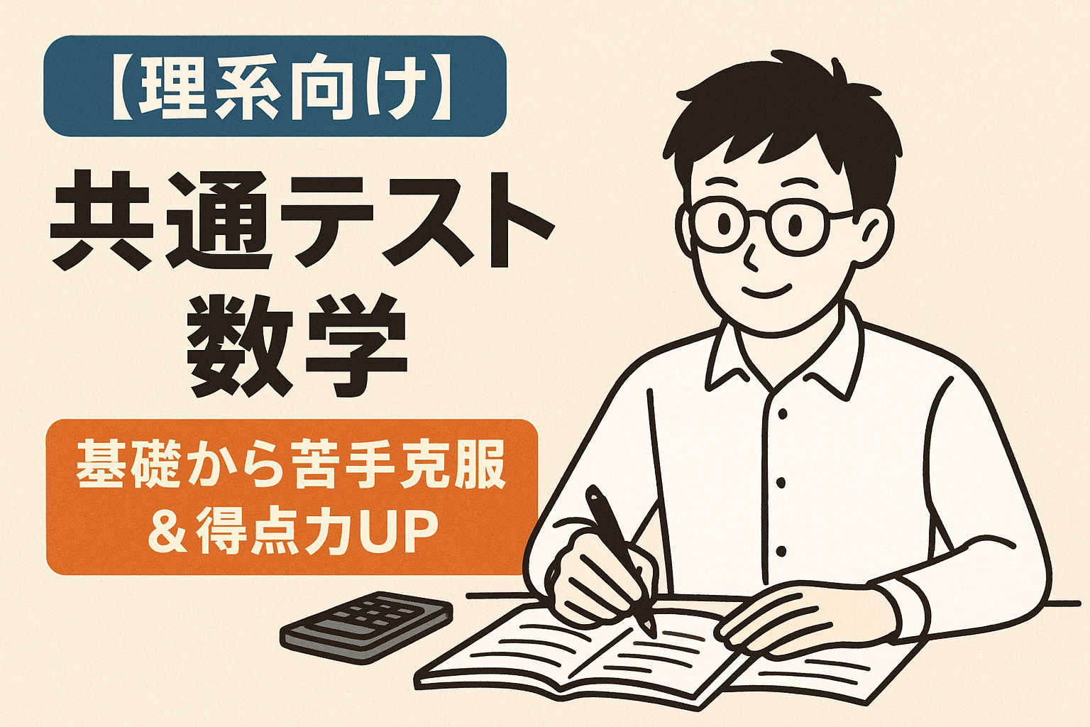 【理系向け】共通テスト数学｜基礎から苦手克服&得点力UP