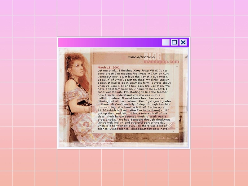 MandaPop.com/Blog - v2: Time After Time