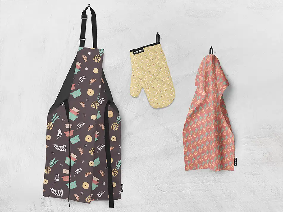 Pyrex Themed Fabric Design - Kitchen Products
