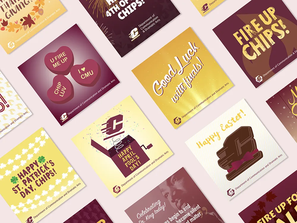 CMU - Dept. of Communication & Dramatic Arts - Social Media Imagery