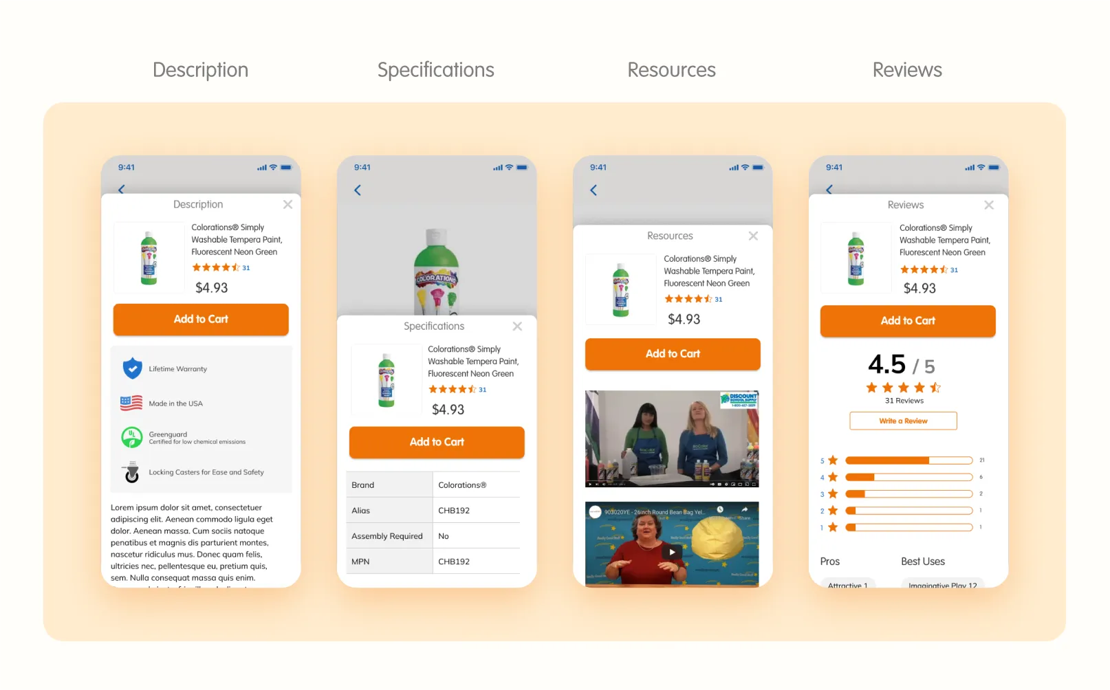 DSS App - PDP - Description, Specs, Resources, Reviews