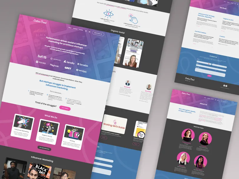 Extra Cred - Squarespace Site + Logo spruce-up