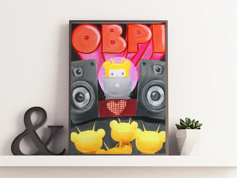 Turntable.fm Tribute - Gouache Painting
