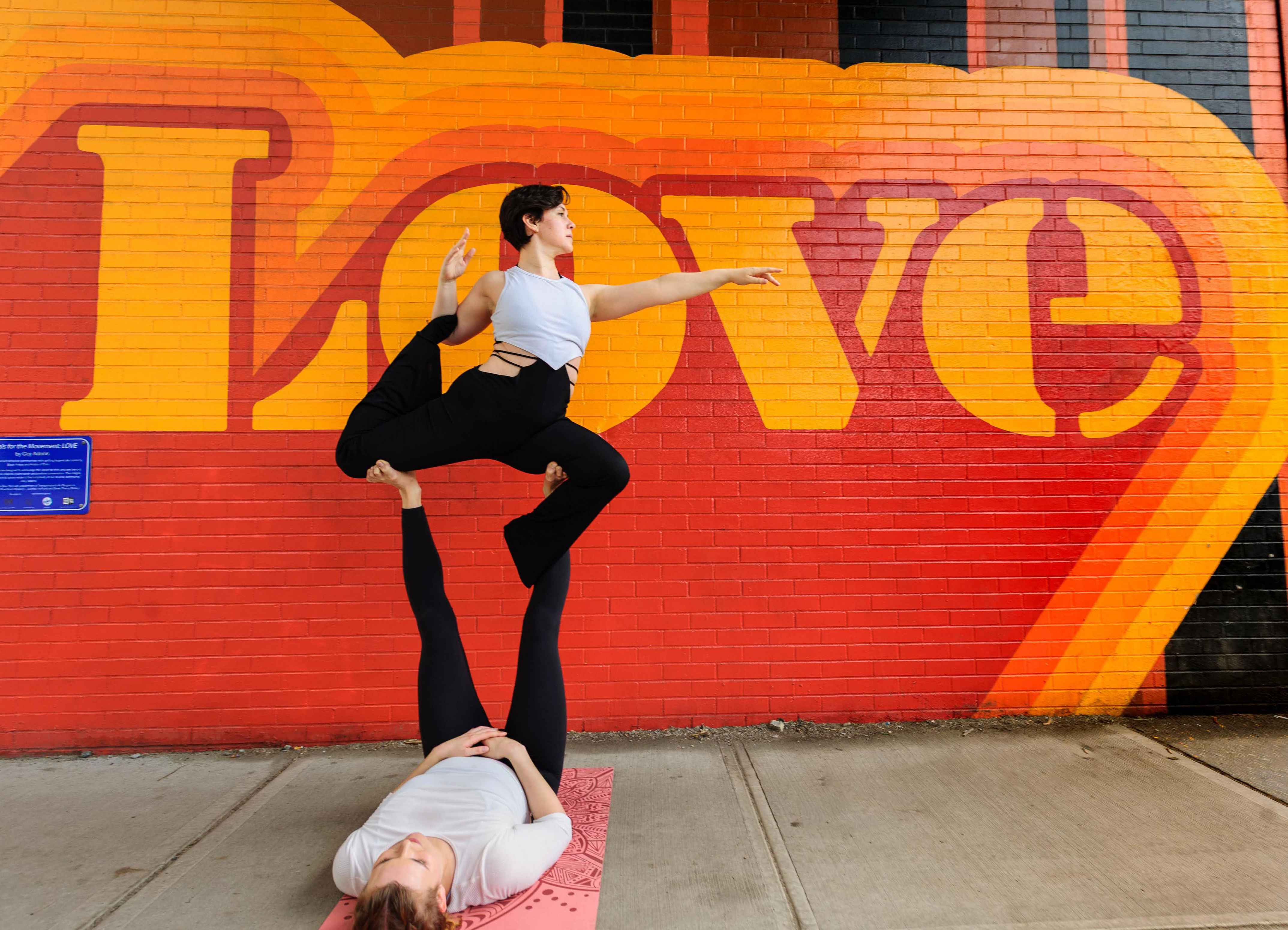 Acro Yoga Pose: Mermaid