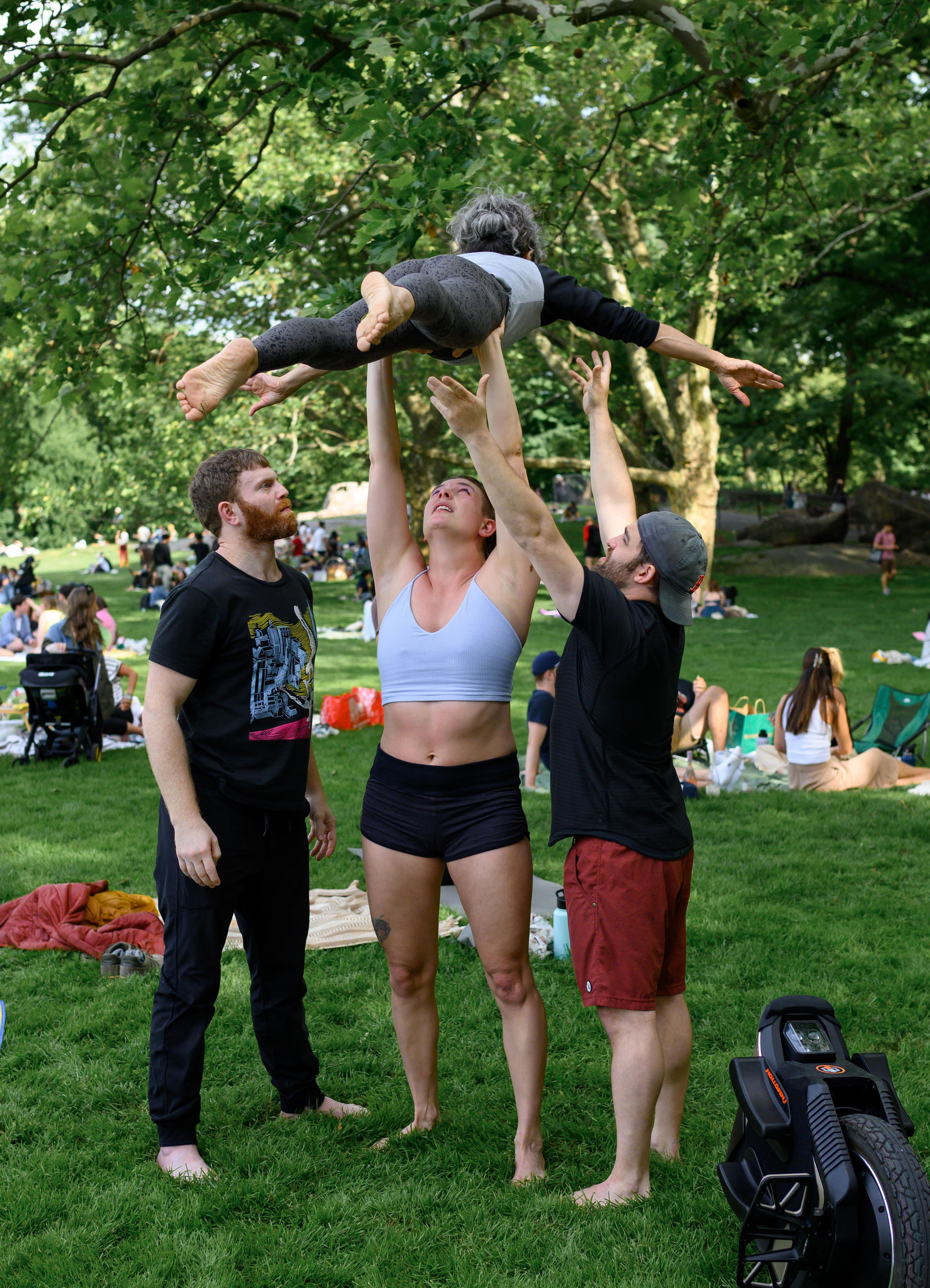 Acro Yoga Pose: High Bird
