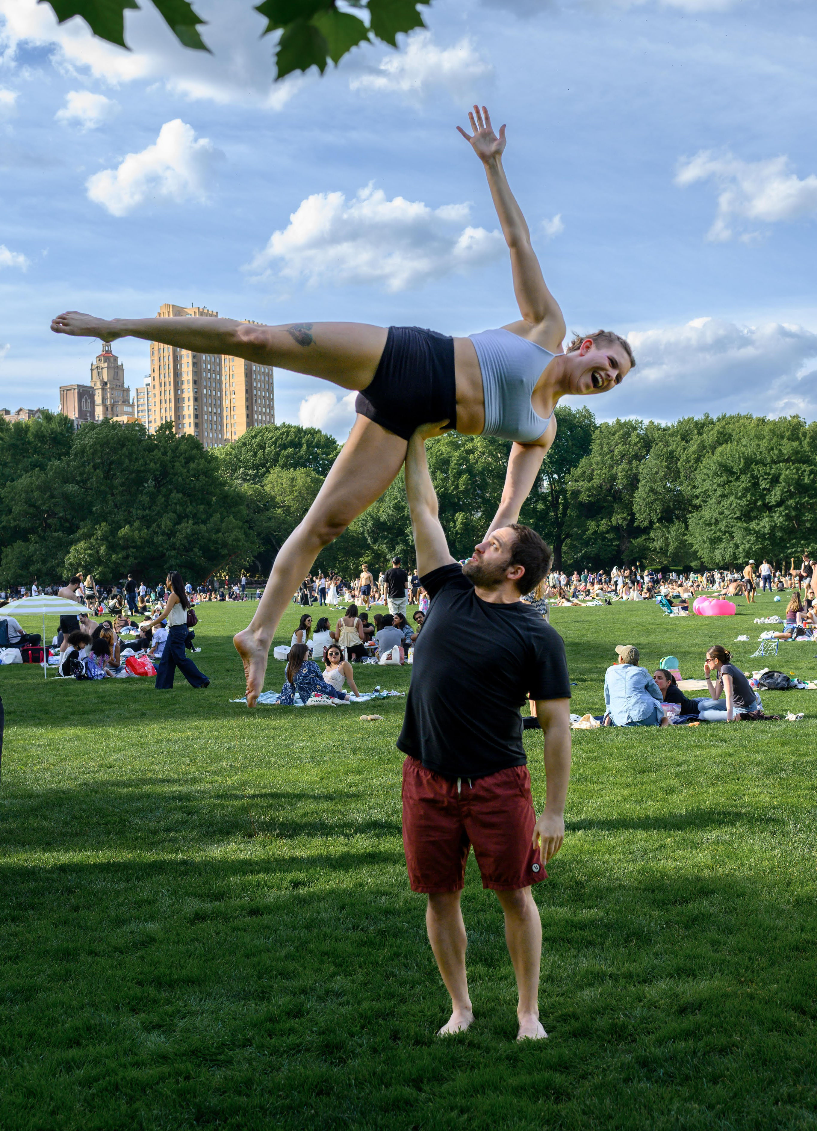 Acro Yoga Pose: High Side Star
