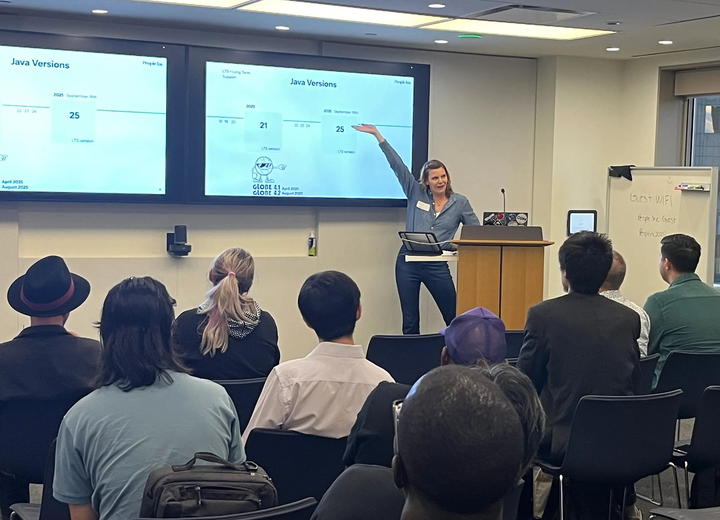 Mandy getting very excited about the Java 25 release