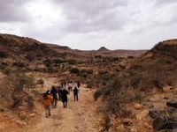 Notre groupe en balade dans un wadi. © Johannes Jansen