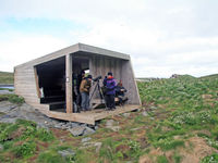 Perfecte kijkhutten, ontworpen door Biotope. © Wouter Faveyts