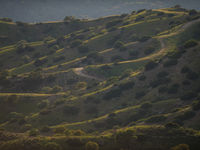 Sierra de Andujar tijdens de avond. © Billy Herman