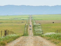 Zicht over de binnenlandse prairies van Spanje. © Billy Herman