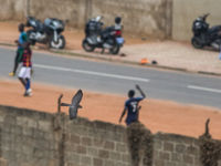 Shikra's zijn snelle rovers die je zelfs in het midden van Accra tegenkomt. © Joachim Bertrands