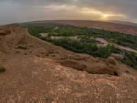 Het spectaculaire landschap rond Oued Massa. © Billy Herman