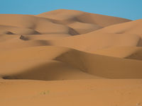 De spectaculaire zandduinen van Merzouga. © Billy Herman