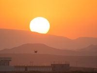 Sfeerbeeld van de ondergaande zon. © Benny Cottele