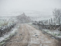 Plots slaat het weer om en krijgen we te maken met een sneeuwbui! © Billy Herman