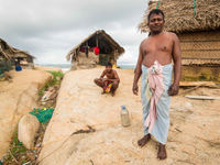 Een vissersdorp aan de zuidkust van Sri Lanka. © Billy Herman