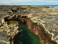 The lava formed some very impressive rock formations over the years. © Yves Adams