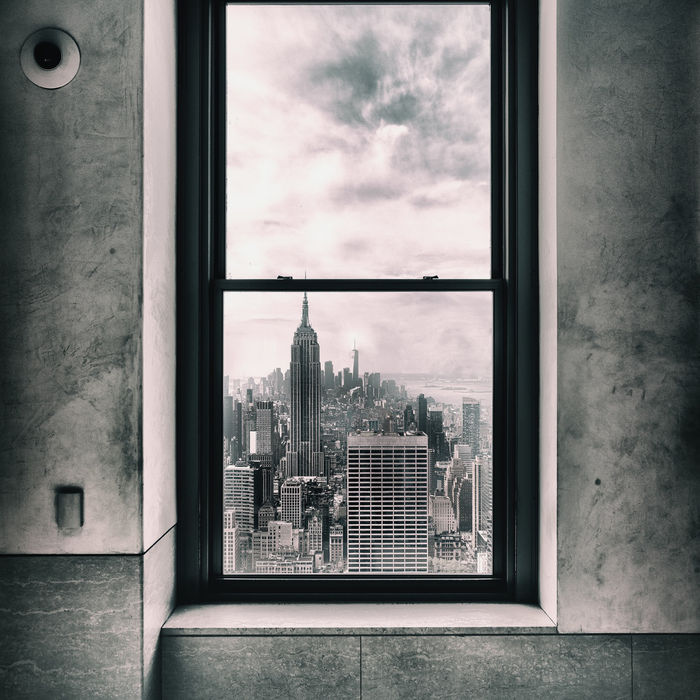 Zwart-witeffecten met op de achtergrond het Empire State Building. © Thierry Vanhuysse
