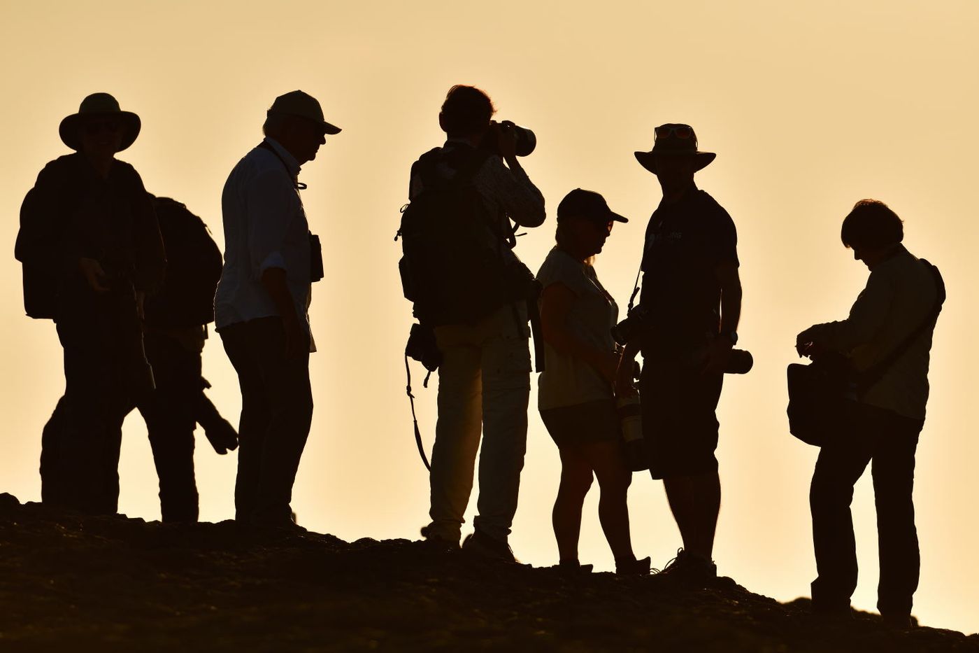 Sfeerbeeld van ons team met tegenlicht. © Yves Adams