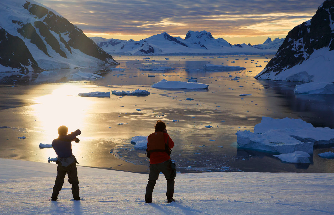 Visitors at Danco Island, Antarctica.