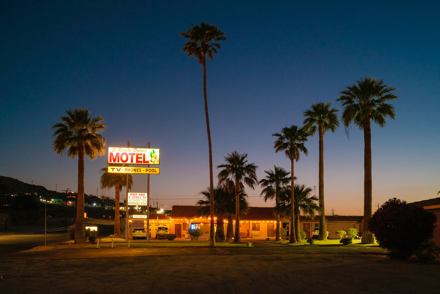Ons Motel voor we naar Vegas gaan. © Jeffrey Van Daele