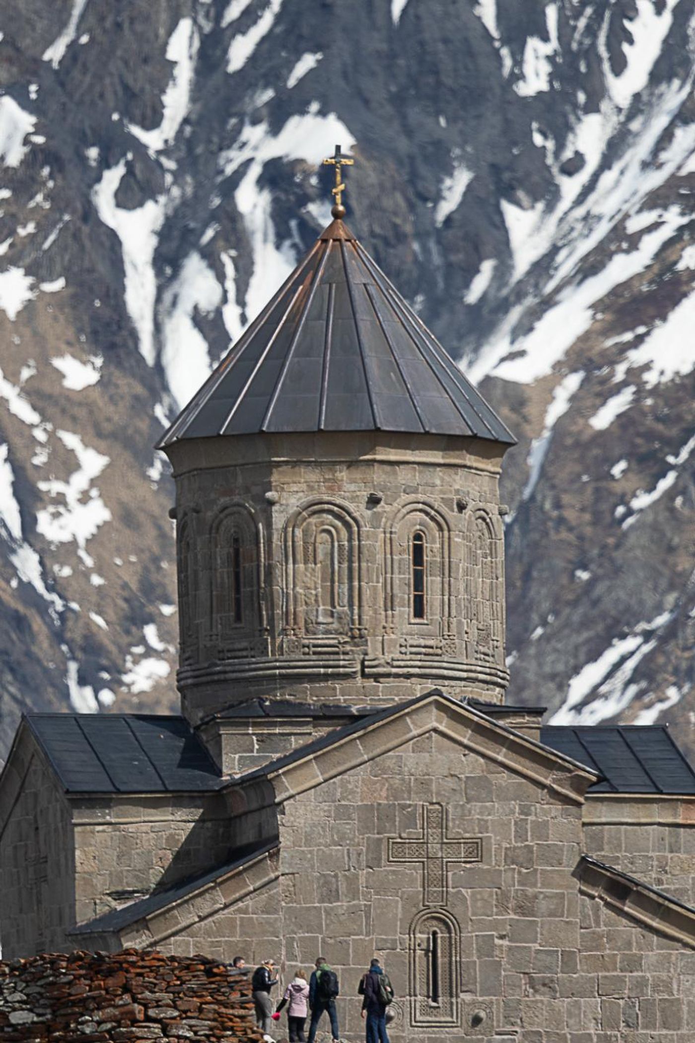 Het kerkje van Gereti toegewijd aan de heilige drievuldigheid. © Jan Heip