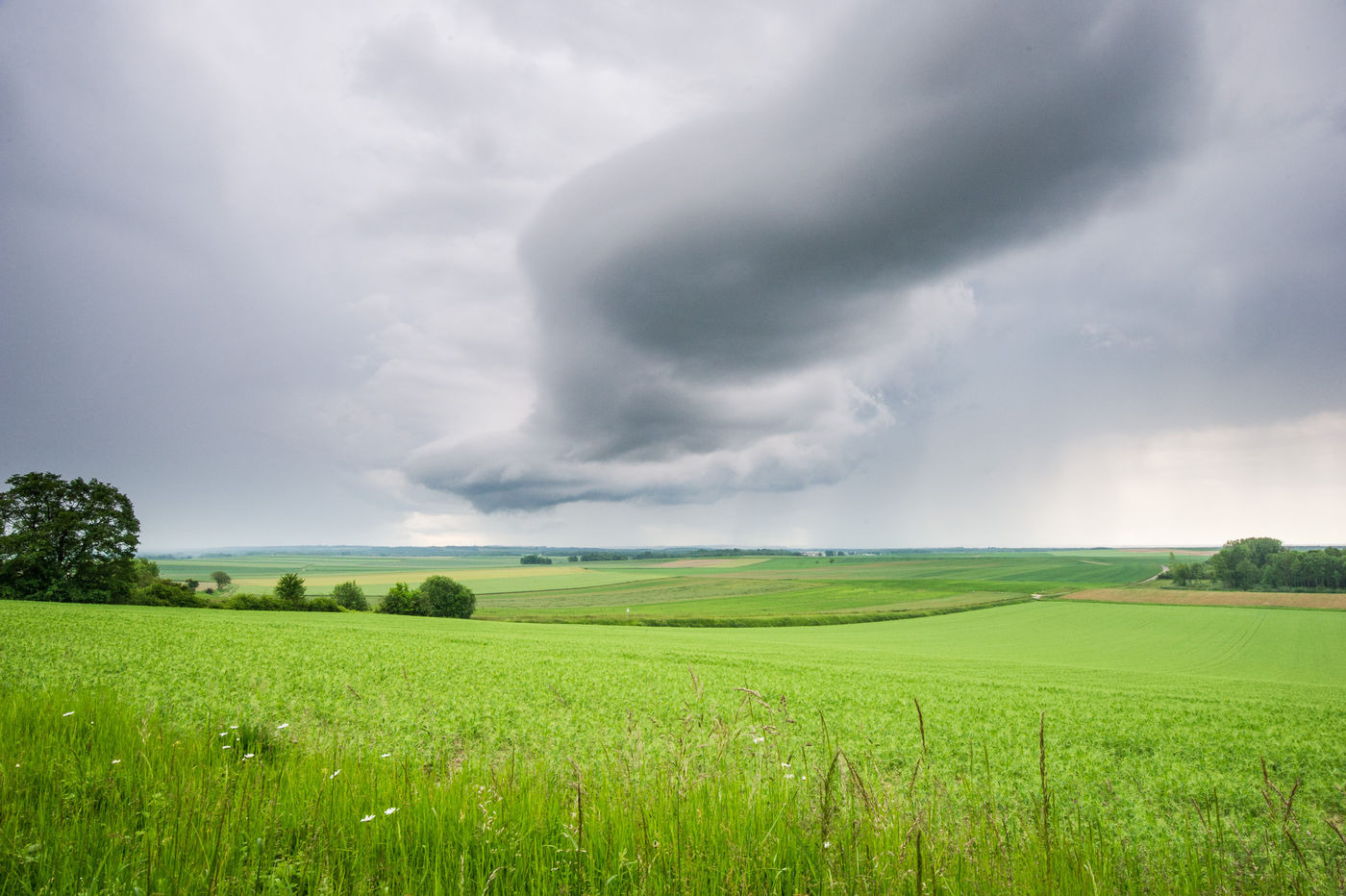 De wolken vormen zich boven de Argonne. © Billy Herman