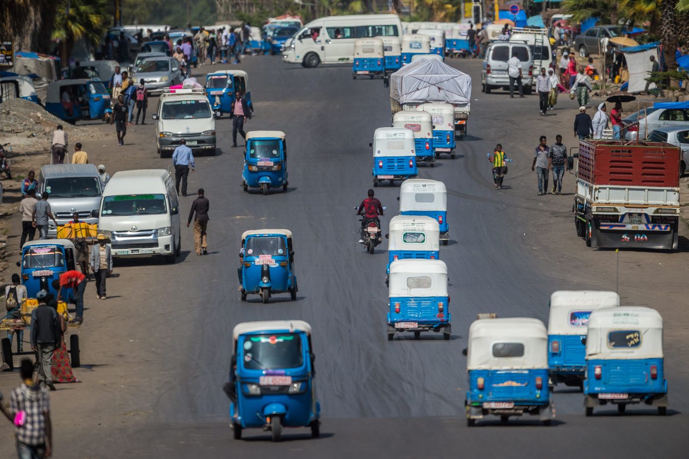 Het dagelijkse leven in Addis Abeba. © Billy Herman