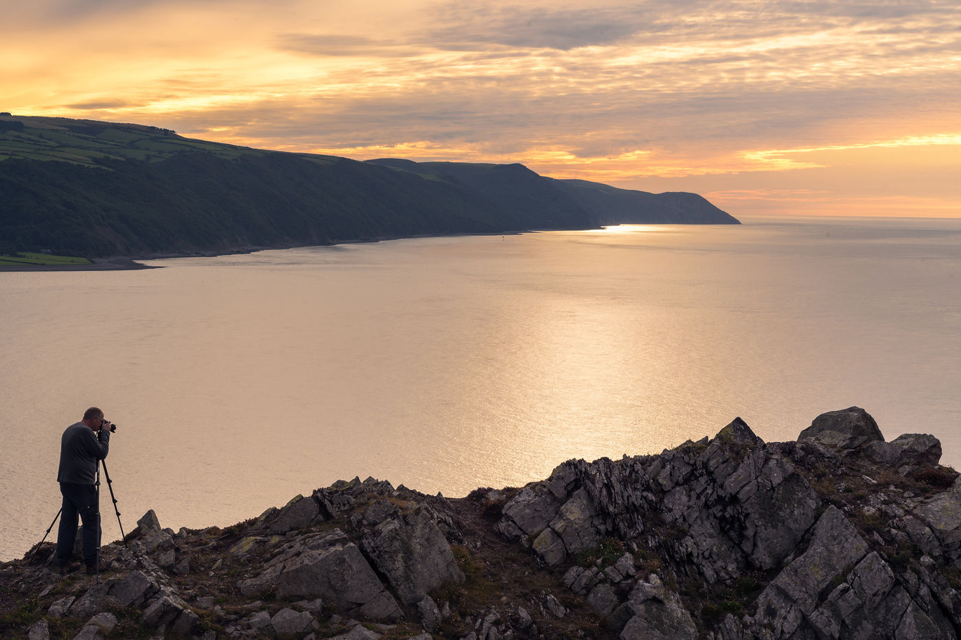 Porlock Bay zoals gezien vanop Bossington hill. © Sandy Spaenhoven