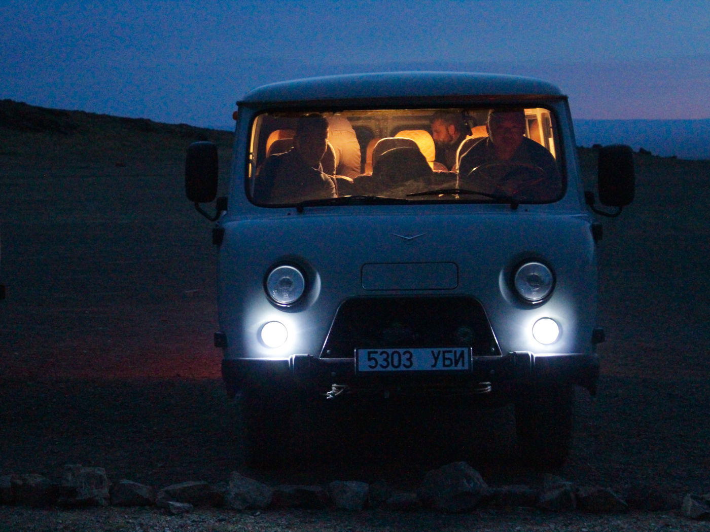 It's pretty cosy in our van. © Geert Beckers